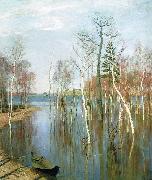 Isaac Levitan Spring, High Water oil painting reproduction